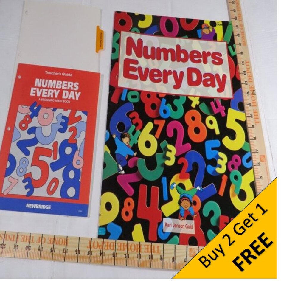 Numbers Every Day BIG BOOK (almost 2 feet tall) with teacher pages CLASSROOM